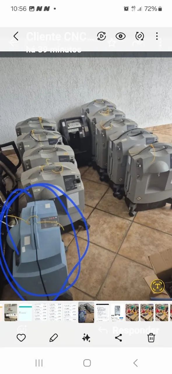 Concentrador oxigenio usado 