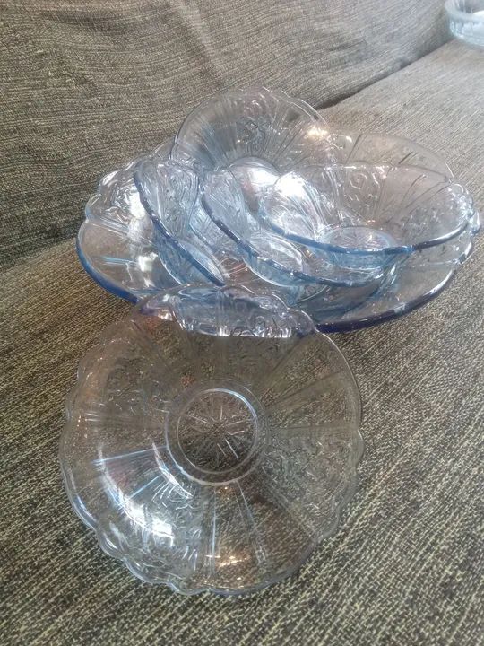 Jogo de Tigelas de Vidro Transparente