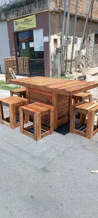 Mesa de Jantar em Madeira de Pallet - Foto 3