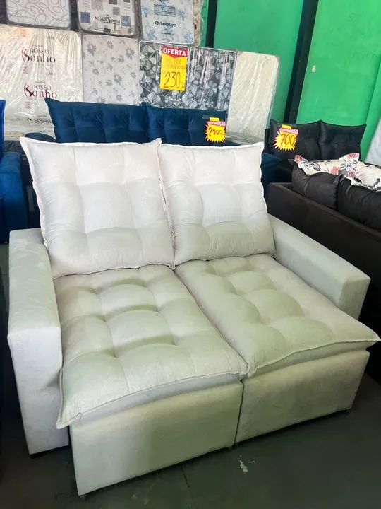Sofá retratil e reclinável 2 Lugares Novo - Foto 5