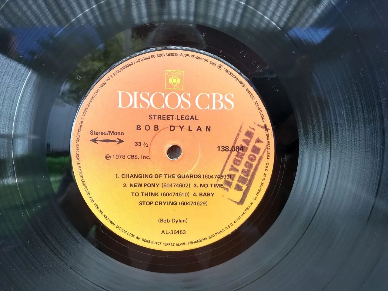 LP VINIL STREET LEGAL BOB DYLAN USADO  - Foto 6