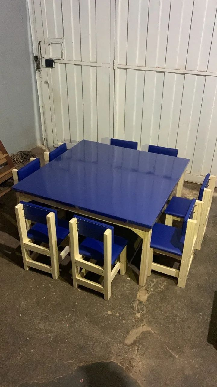 Mesa infantil com 8 lugares para crianças  - Foto 2