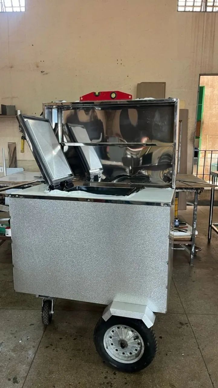Carrinho de Açaí com isolamento técnico e com prateleira  - Foto 5