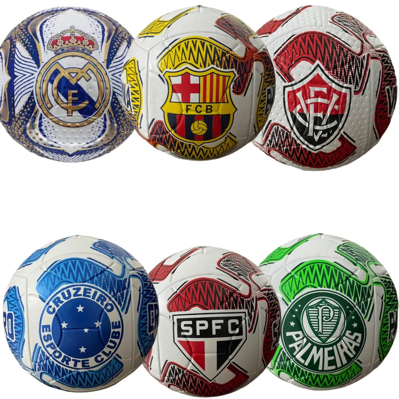 Kit 10 Bolas Futebol de Time Infantil