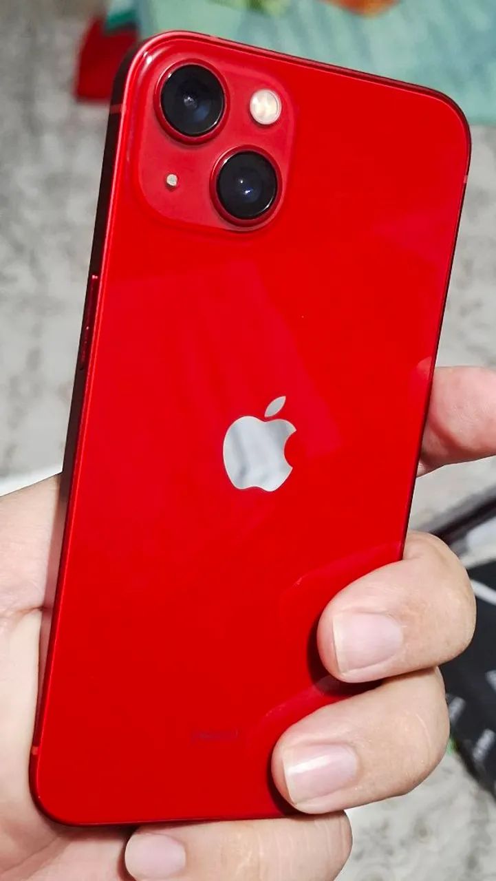 Iphone 13 RED 128GB todo ORIGINAL com Nota FISCAL - Celulares e