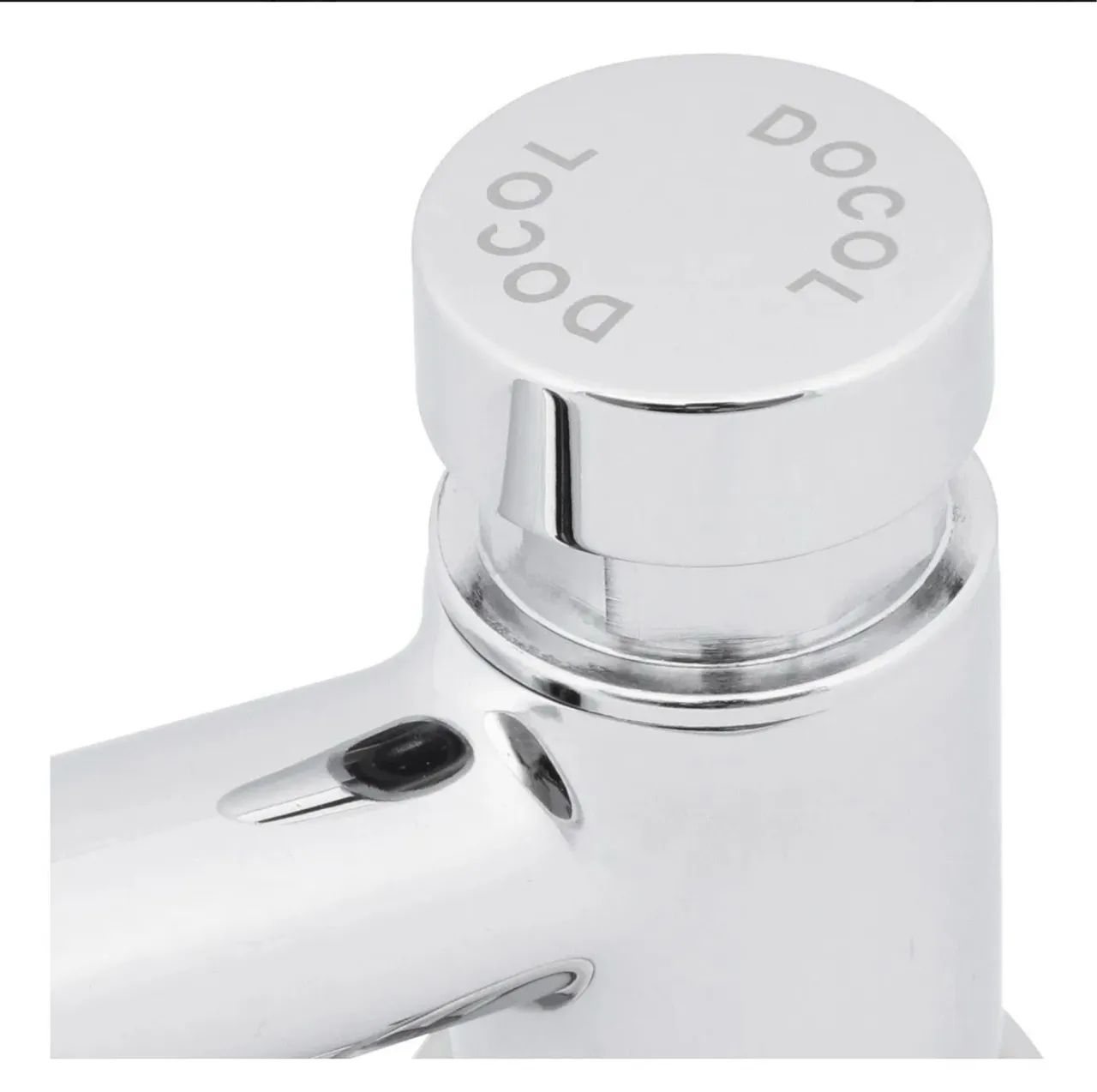 Pressmatic Compact Chrome Basin Faucet by Docol, Chrome Finish, Silver Color64717213719041123