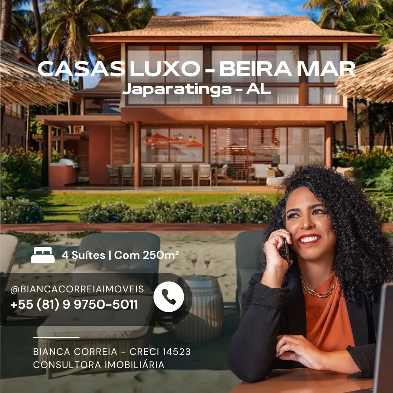 Seu refúgio de luxo à beira-mar | Viva no melhor trecho de Japaratinga