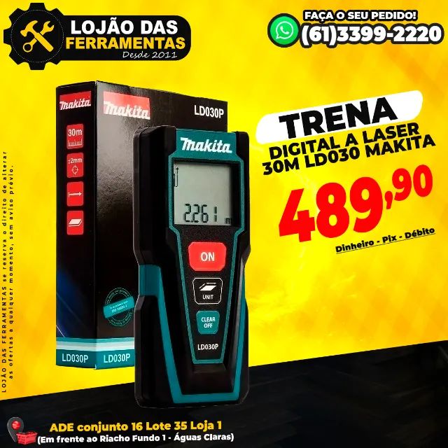 Trena Digital A Laser 30m Ld030 Makita