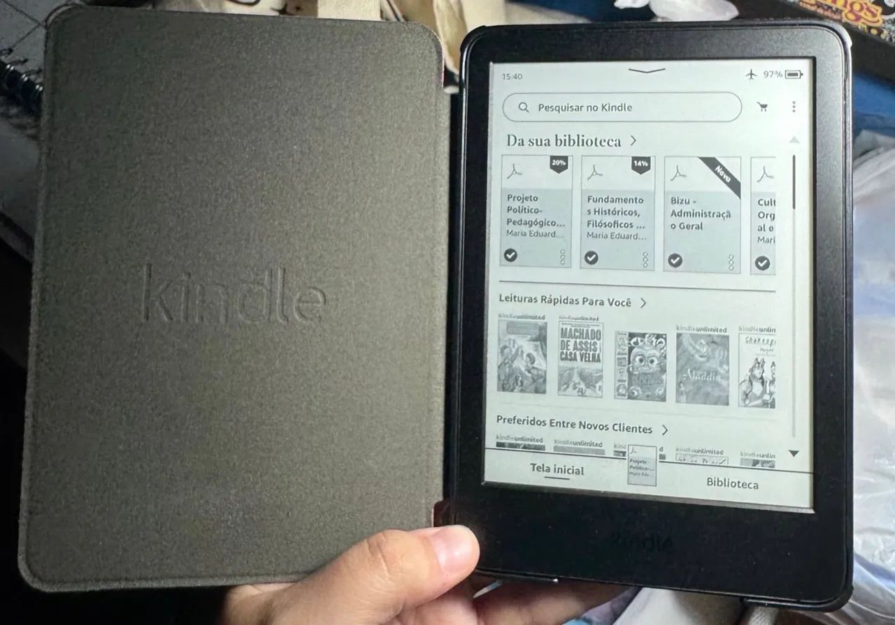 Kindle 11° Geração + Capa - 16gb - Preto - Com Luz Frontal