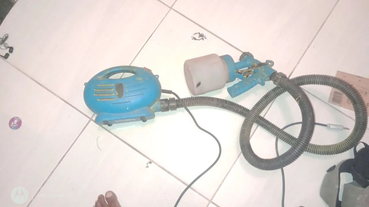 Mini compressor de pintura