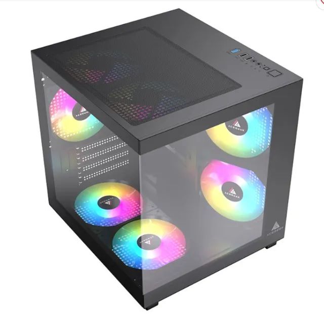 Gabinete gamer novo, lacrado! Aquário Tide, em vidro temperado!