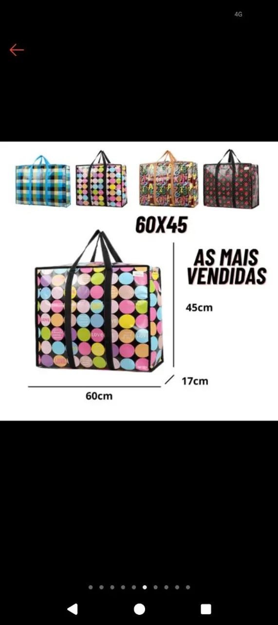 Sacolão de viagem coloridas e estilosas - Foto 3
