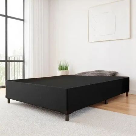 Super Oferta Base Box casal Suede Preto