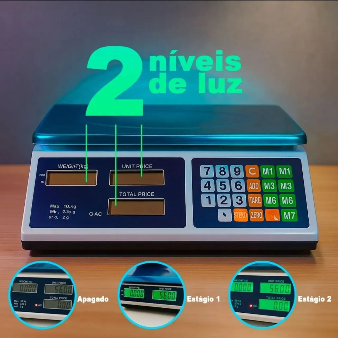 Digital balança de 40kg Nova 