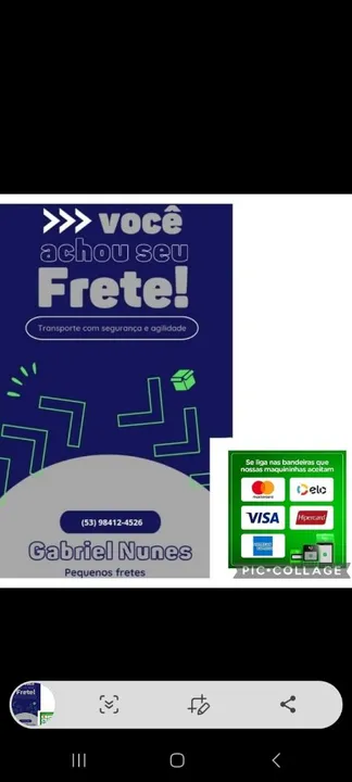 pequenos fretes