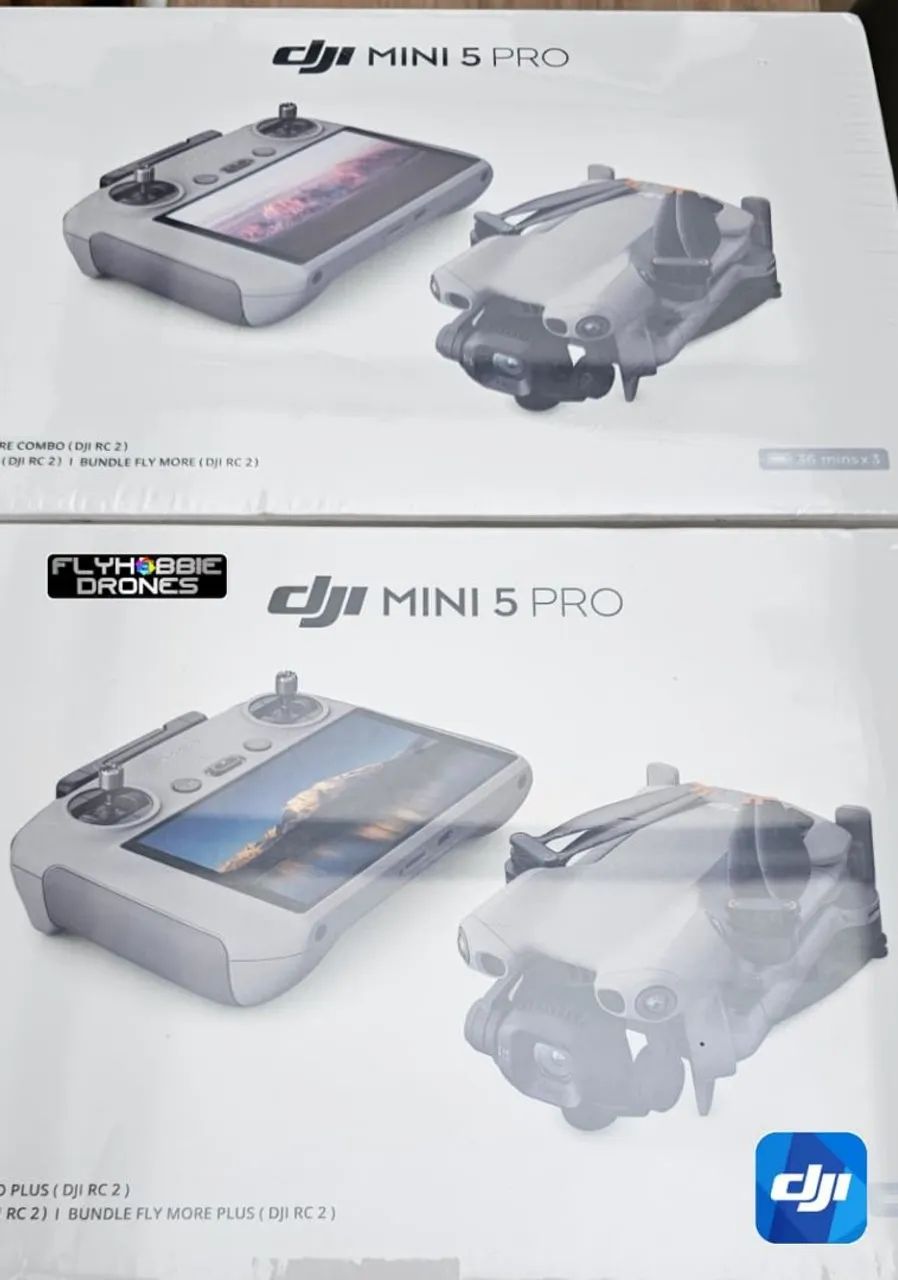 Dji mini 5 pró fly more combo PLUS RC-2 ANATEL ,1 ano de garantia Dji Brasil - Foto 3