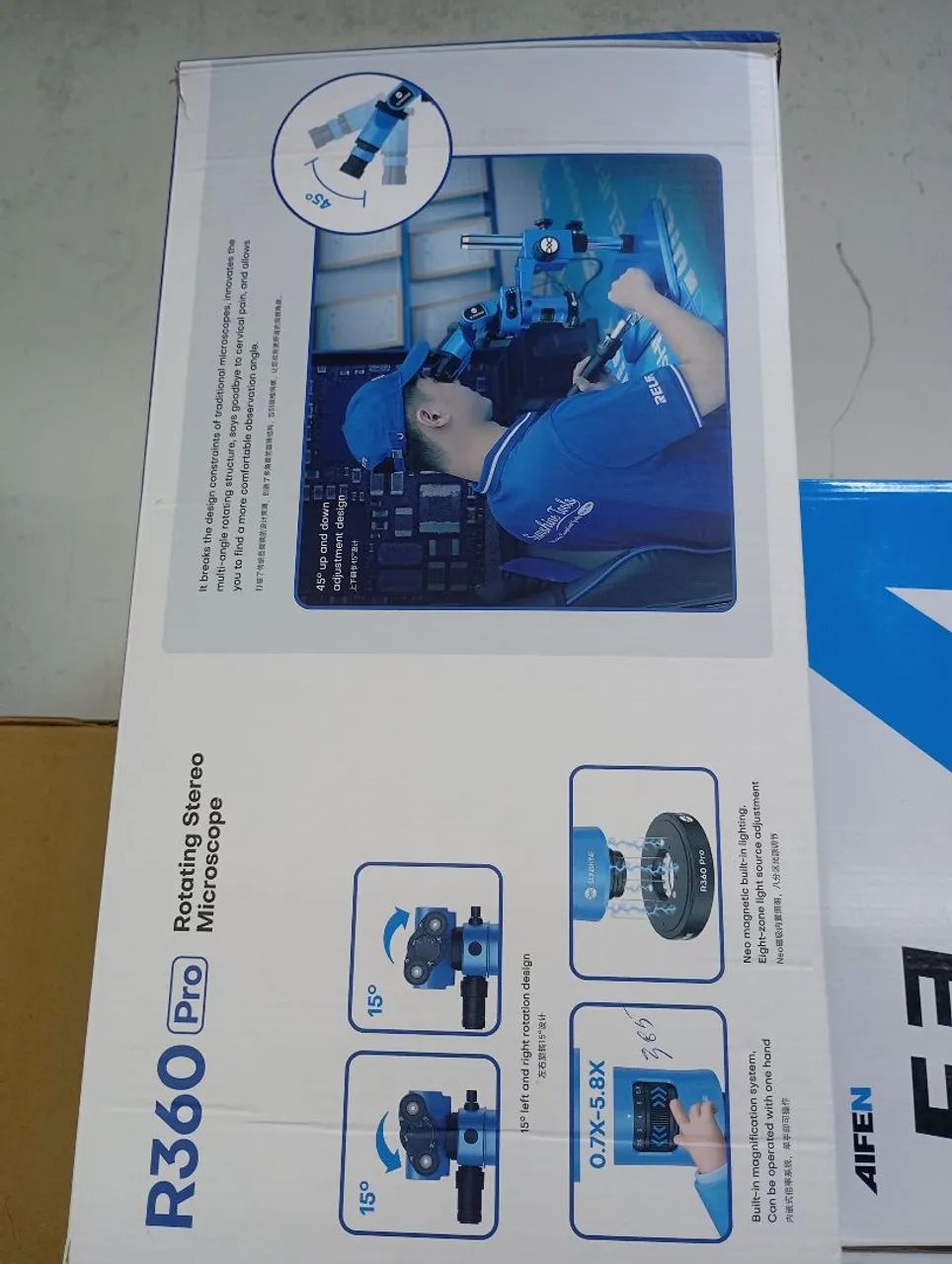 Microscopio r 360 sunshine sem a  câmera multímetro  tenho lacrado - Foto 5