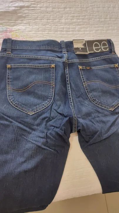 Calça Jeans Lee - 46 - Azul - Nova - Foto 2