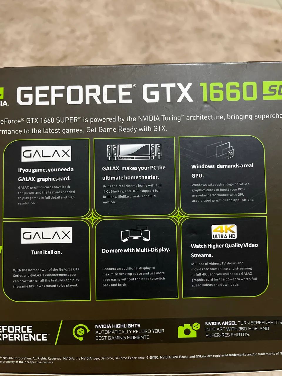 GeForce GTX 1660 Super 6GB galax Peças de Hardware Ceilândia