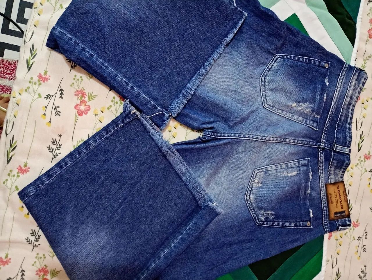 Calça pantacurta jeans damyller e bermuda jeans  Damyller  - Foto 3