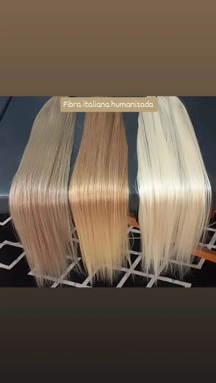 Cabelo de fibra Italiana 80cm - Foto 5