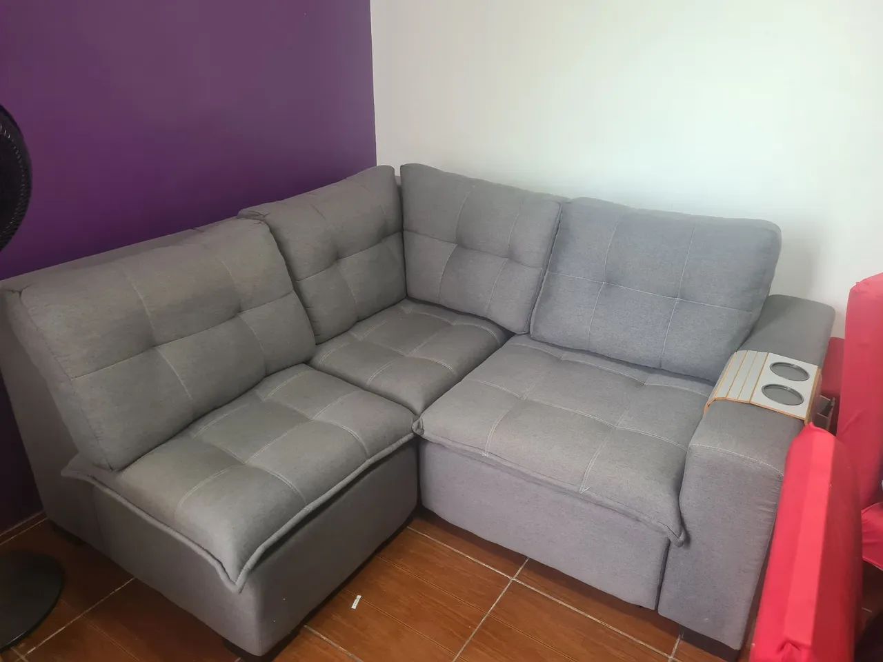 Sofá sobre medida 1.70x.190 em perfeito estado! - Foto 2