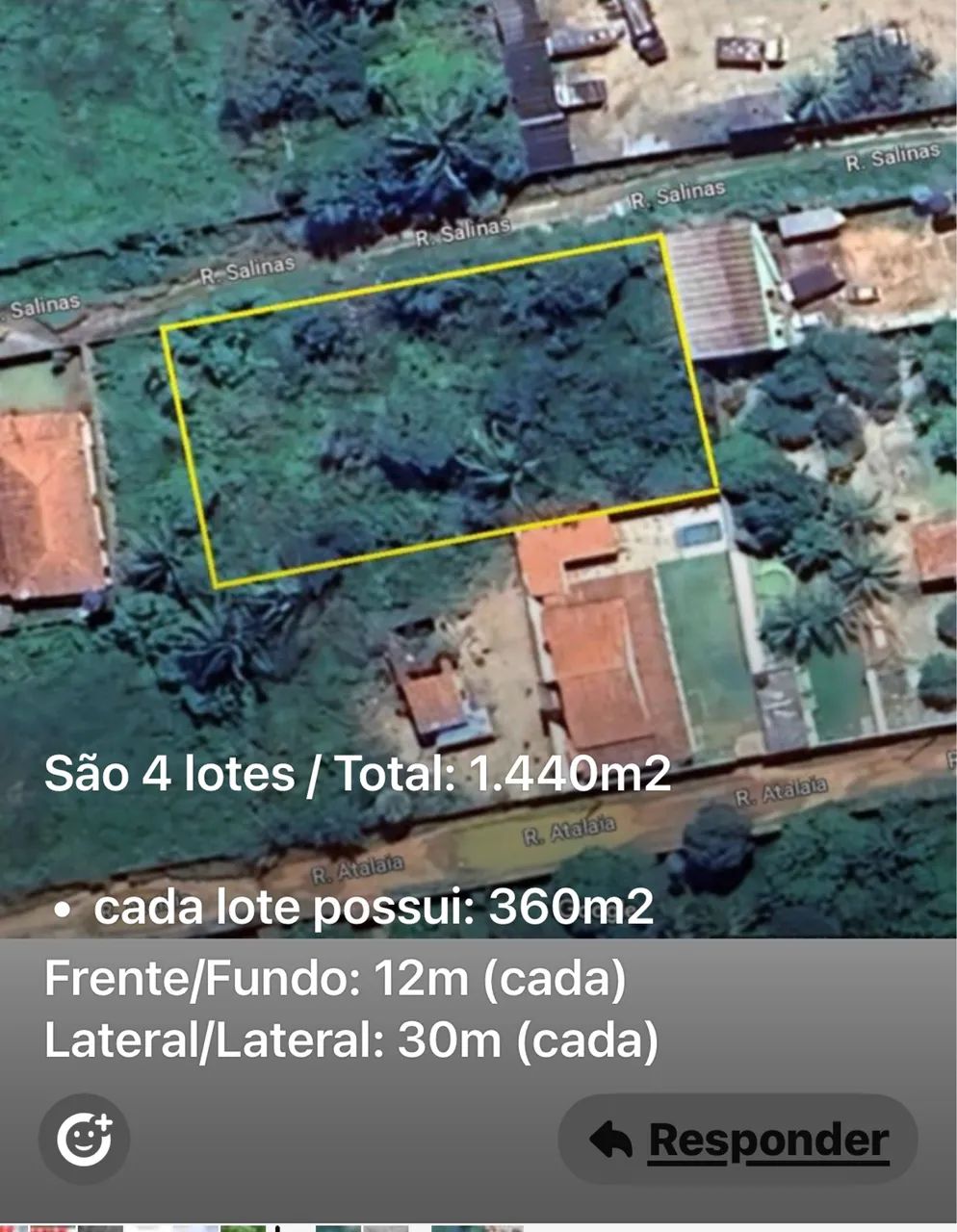 Lote 360 m2 