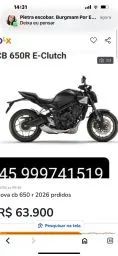 Cb 650  E CLUTCH  2026  nova  - Foto 5
