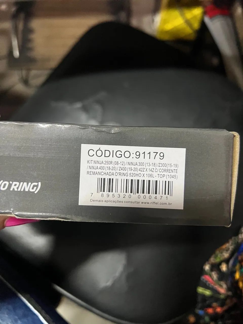 Kit Coroa, Pinhão e Corrente com Retentor Riffel 1045 - Foto 3