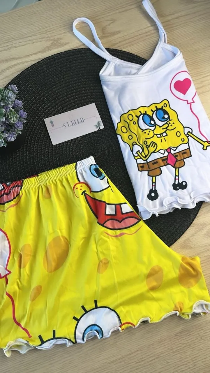 Conjunto de Pijama Bob Esponja