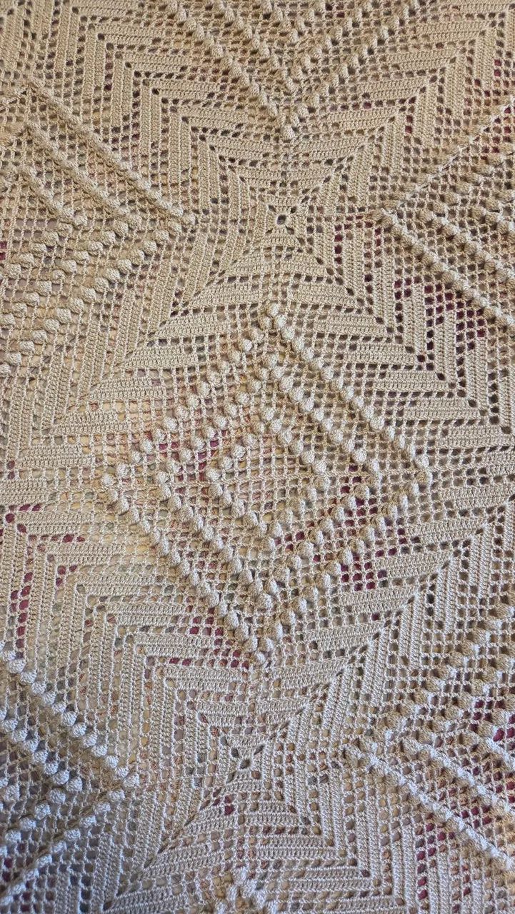 Colcha de crochê artesanal  para cama - Foto 3