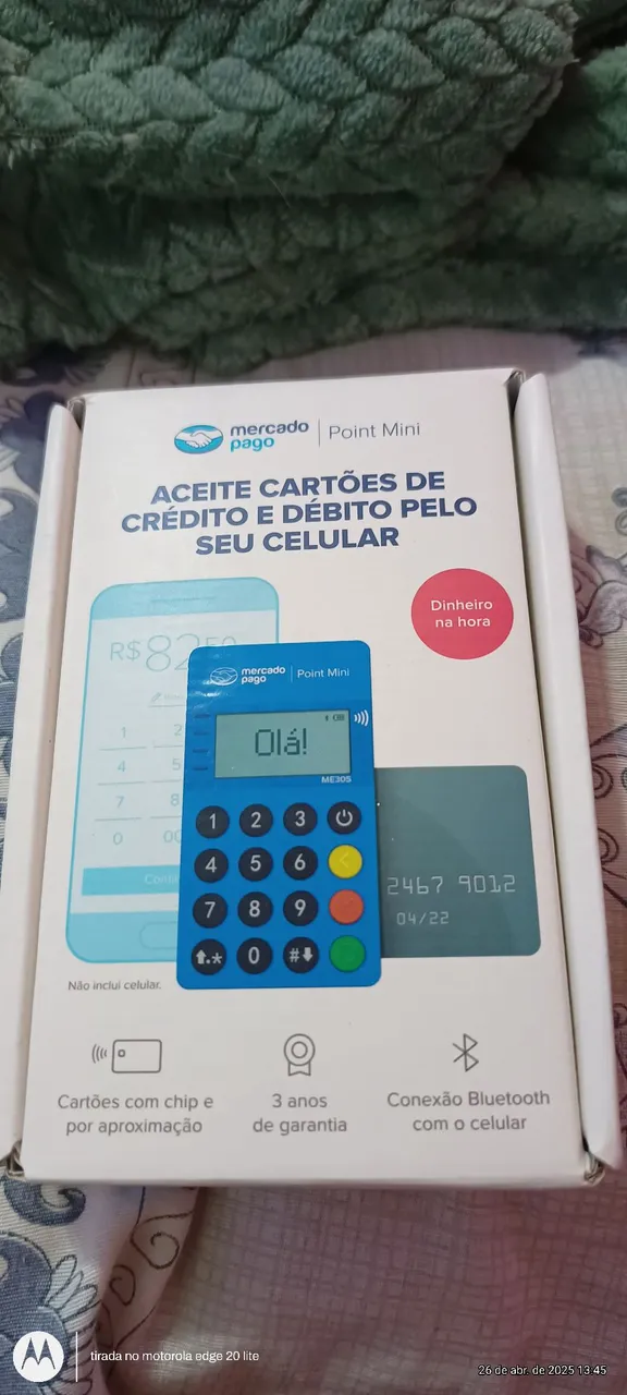 Máquina de Cartão Mercado Pago Point Mini