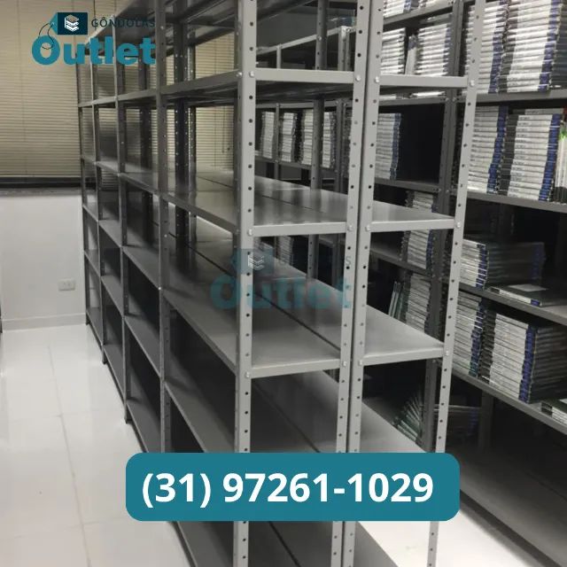 Estante de Aço Reforçada para Estoques e Garagens