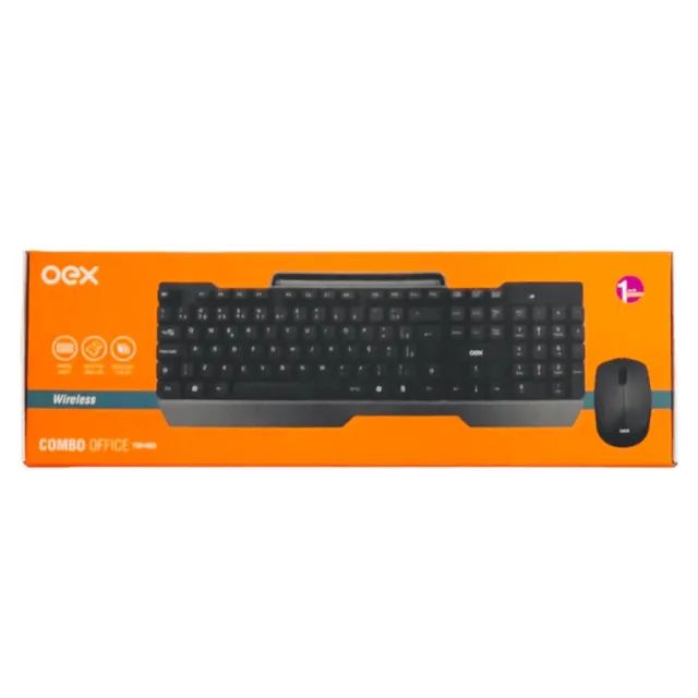 Combo Teclado + Mouse Wireless TM406 Office Preta - Oex   cod: 1656 - Foto 4
