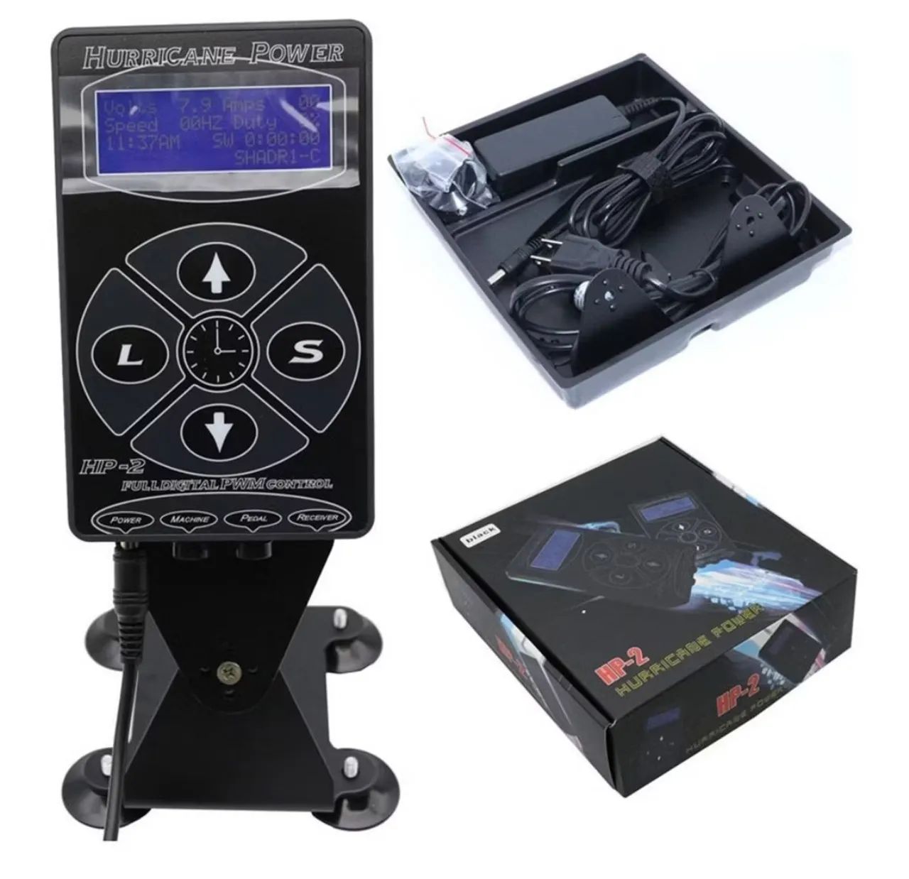 Fonte de Alimentação para Tatuagem Hurricane Power HP-2