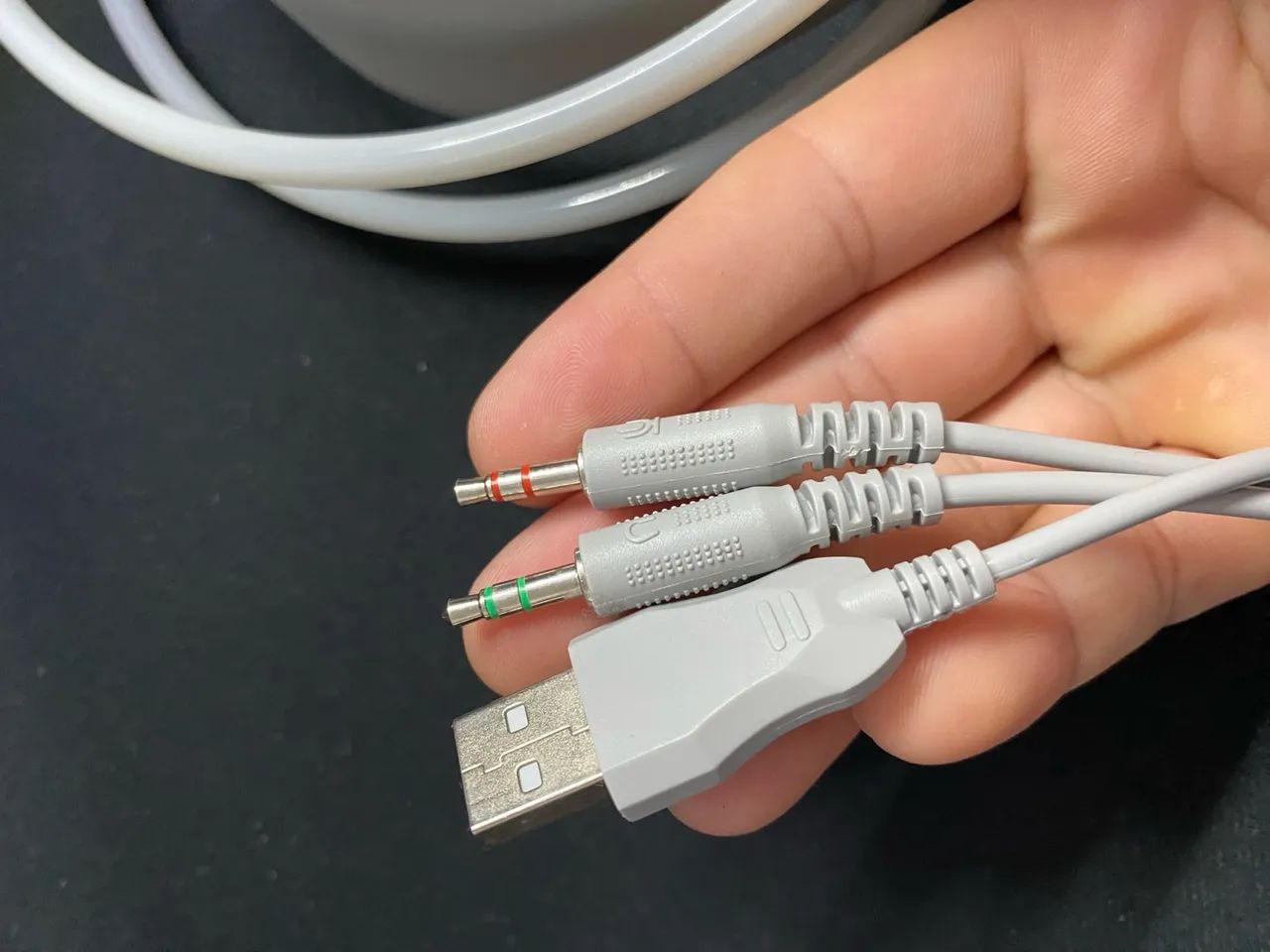 Headset Gamer Evolut Aurora EG-301 RGB Branco - Usado em Ótimo Estado! - Foto 5