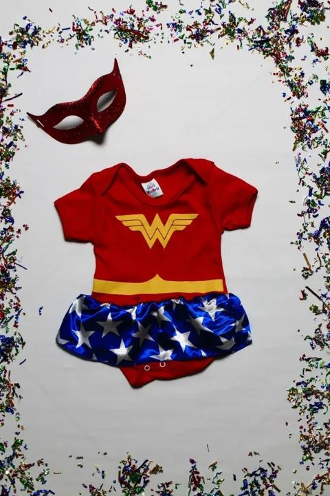 Body Temático Infantil Mulher-maravilha