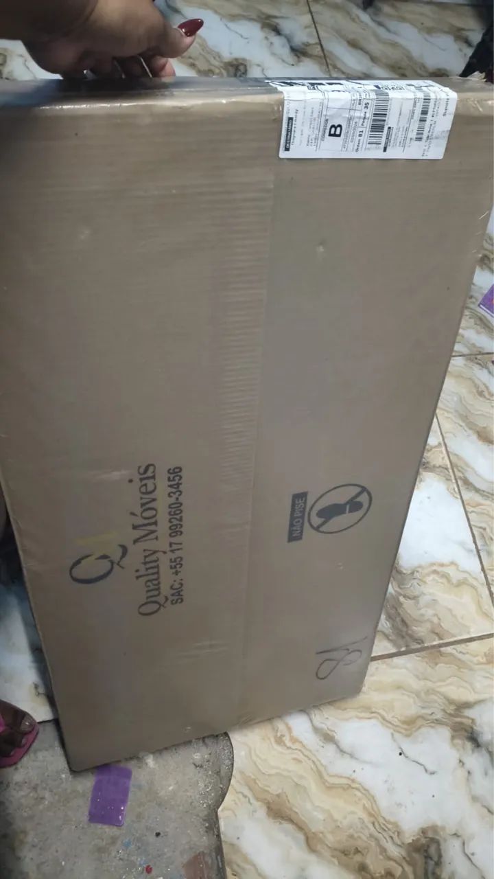 Painel Para TV 50 Polegadas Retro Nicho e Prateleira Rack Suspenso Modelo Berlim  - Foto 4