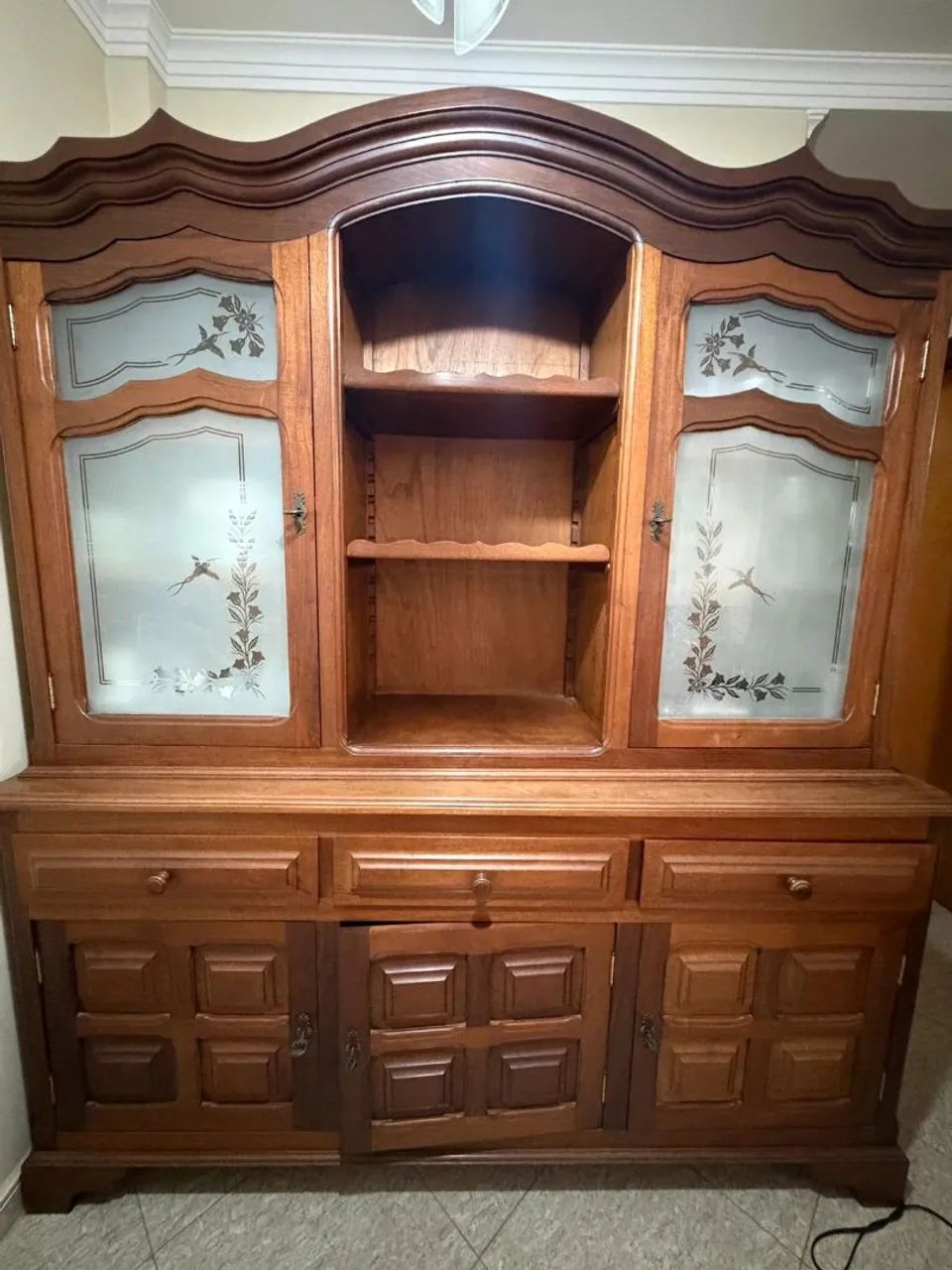 Móvel Sala Madeira Mogno Maciça - Antiquário - Foto 2