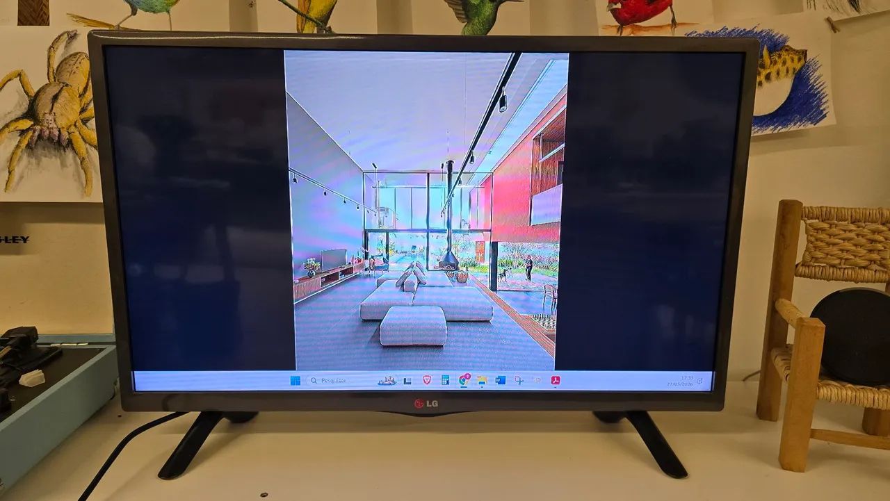 Tv LG 28" preta - 28LB700B-SC