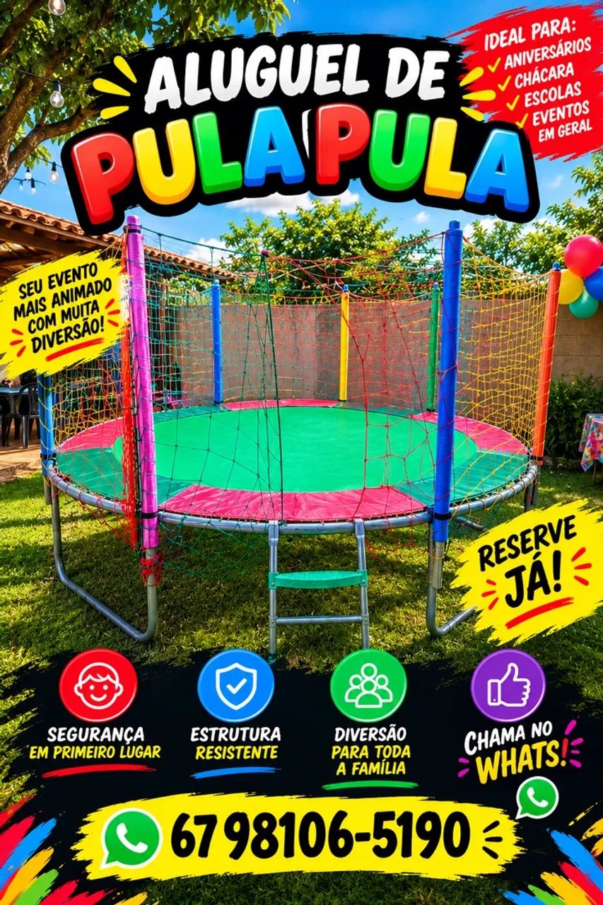 Aluguel pula pula 