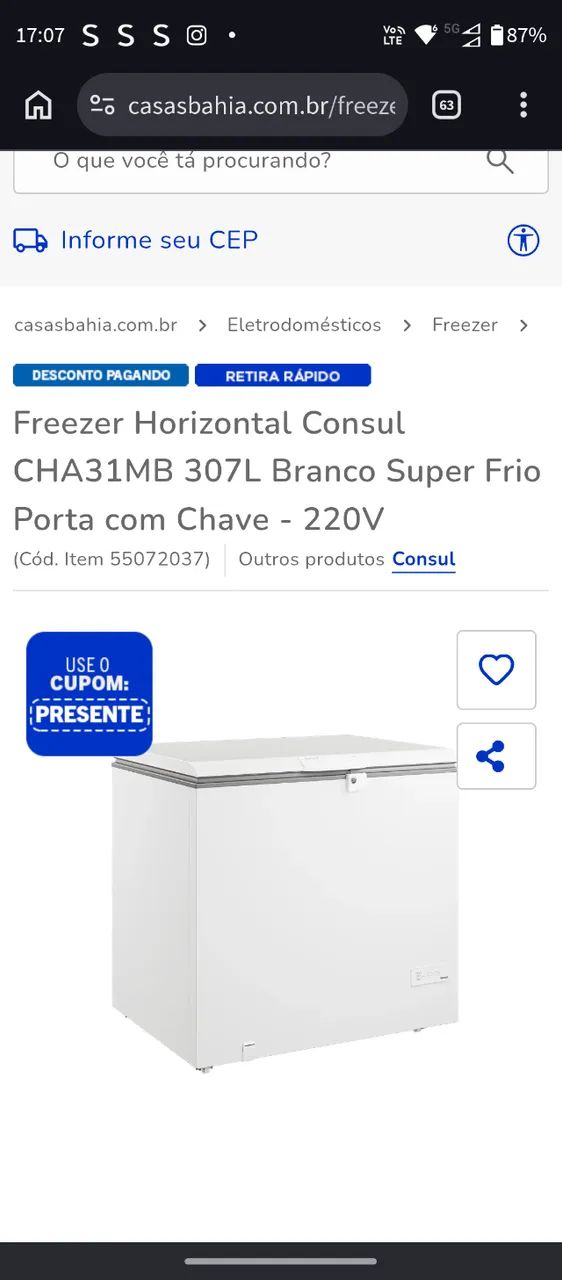 Freezer Consul vertical - Foto 5
