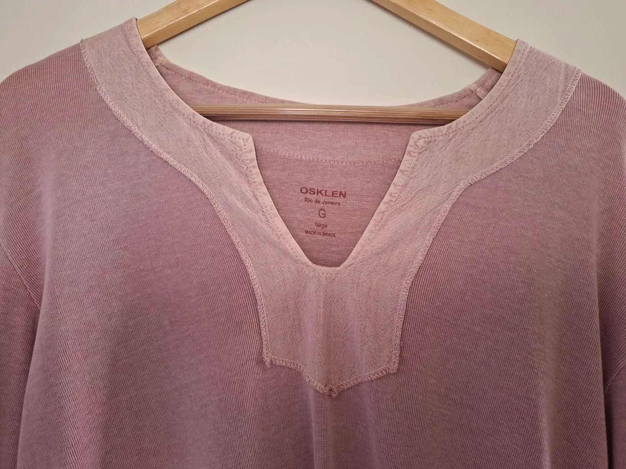 Camisa Osklen original, cor Rosa Tamanho G