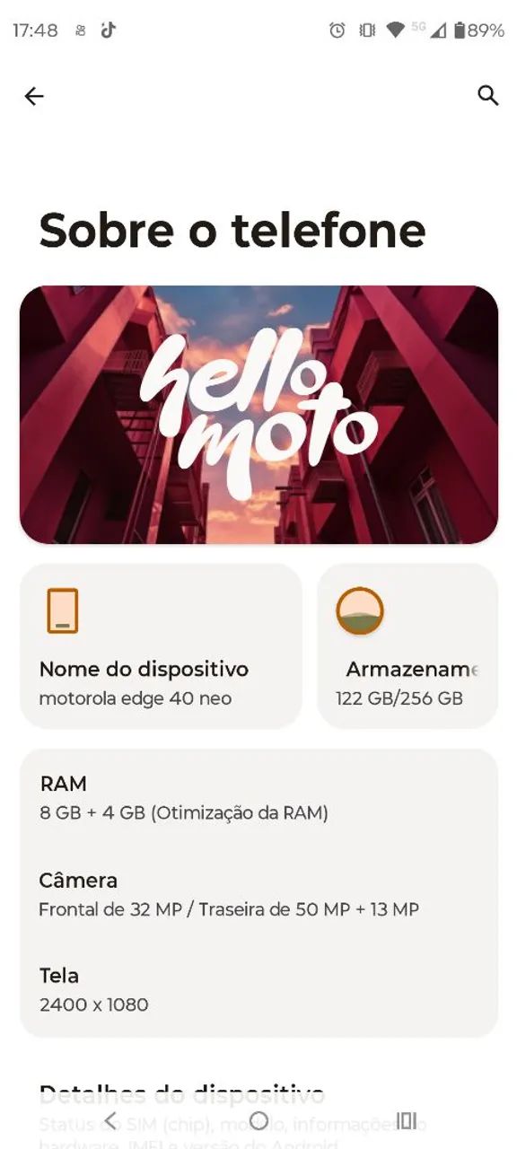 Célula Edge 40 neo usado  - Foto 4