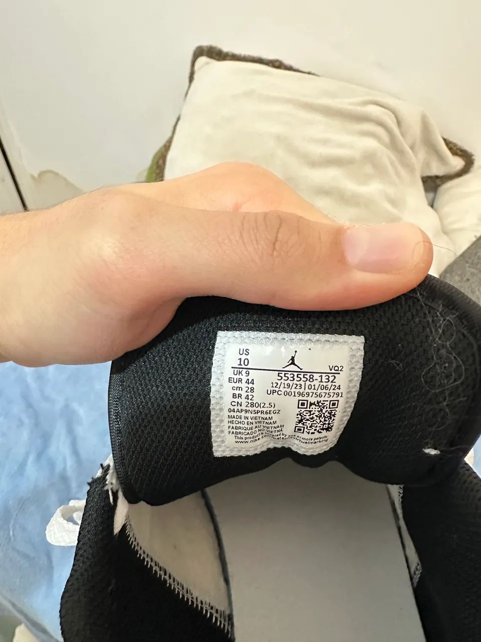 Air Jordan 1 Low White Black Panda (BR 42/ US 10) - Calçados