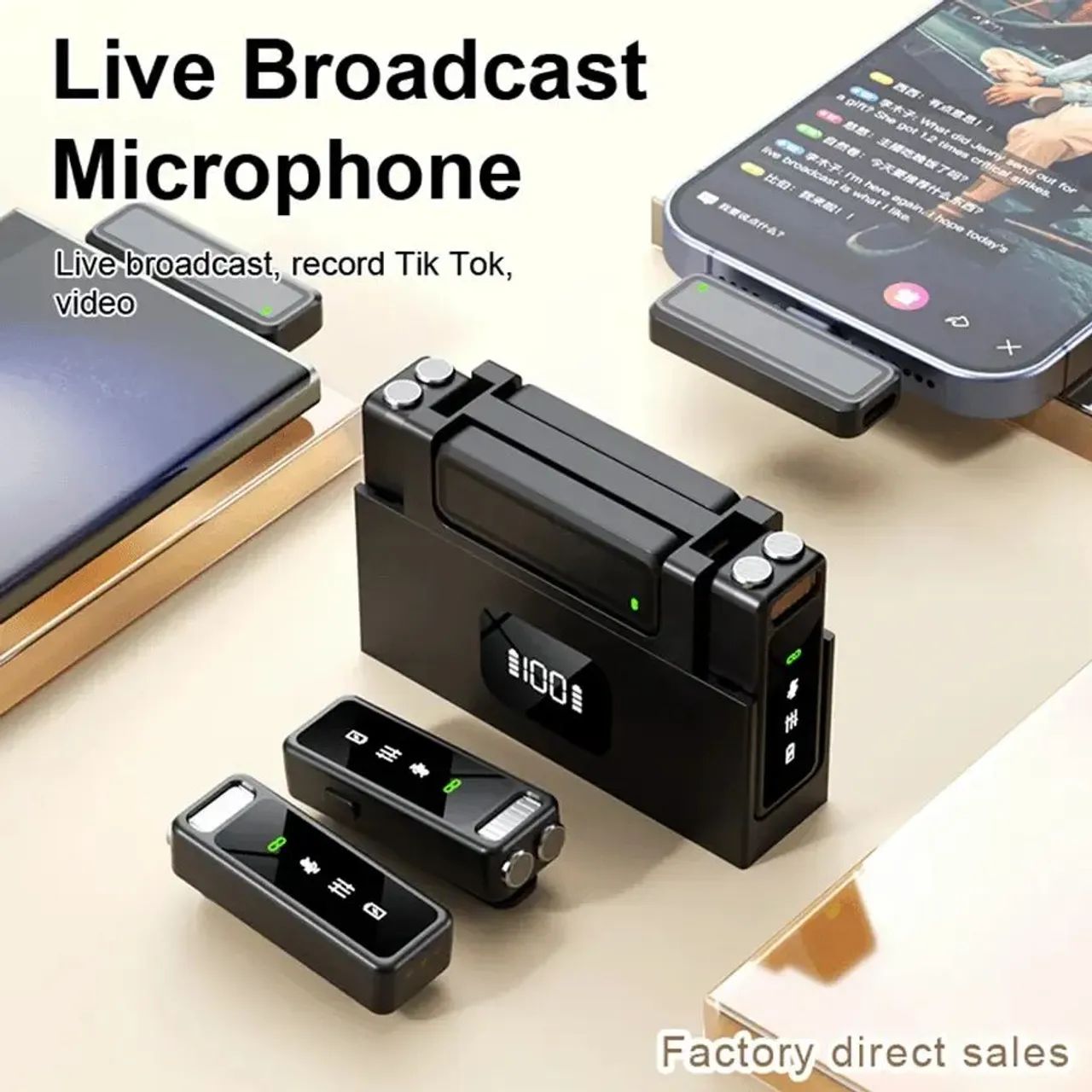 Microfone de lapela sem fio - Foto 2
