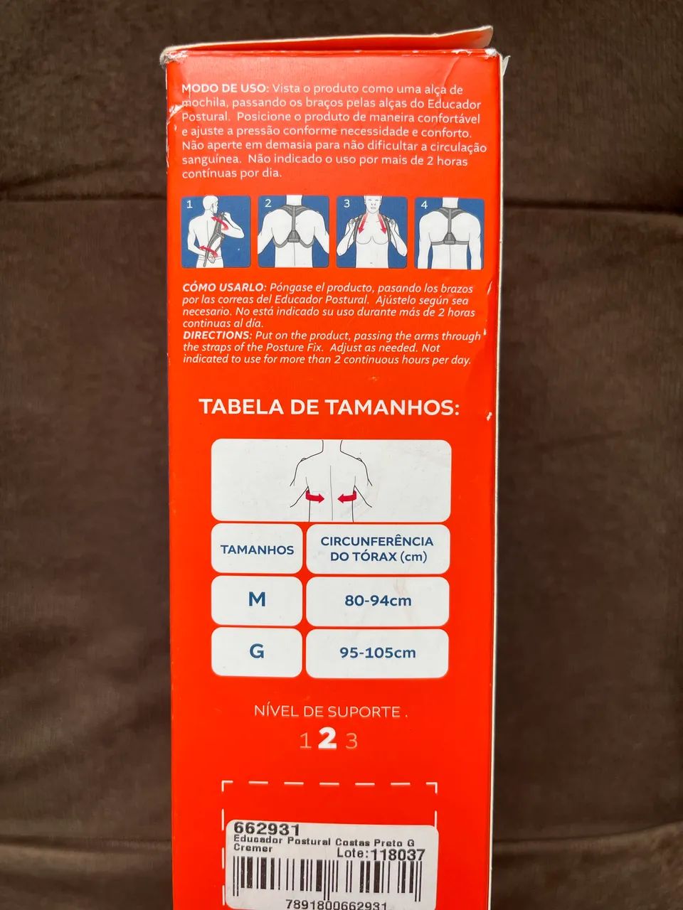 Educador postural da marca Cremer tamanho G - Foto 3