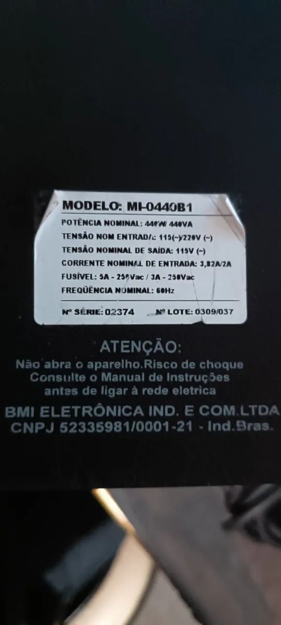 Estabilizador filtro de linha BMI 410va modelo:MI-0440B1 - Foto 3