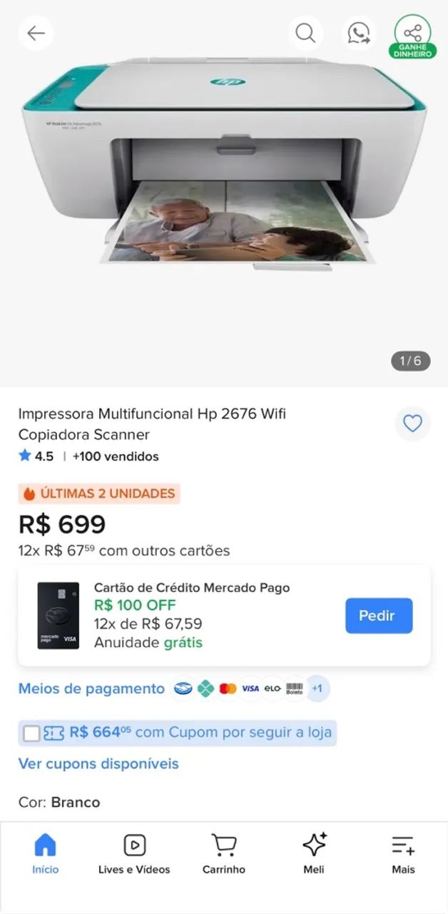 Impressora HP advantage 2676 - Foto 4