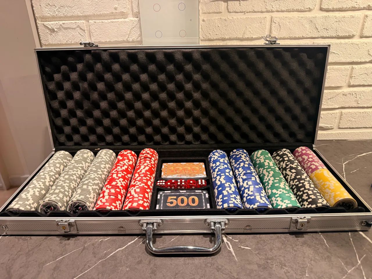 Maleta de poker 500 fichas PROFISSIONAL!